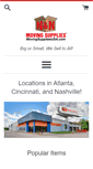 Mobile Screenshot of movingsuppliesusa.com